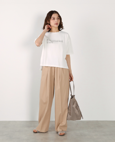【コットンロゴプリントtシャツ】 詳細画像 オフホワイト 11