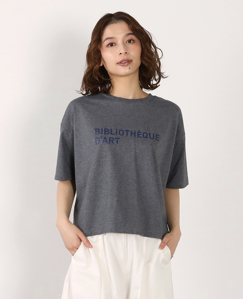 【コットンロゴプリントtシャツ】 詳細画像 杢グレー 1