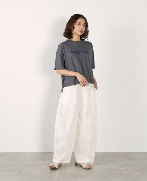 【コットンロゴプリントtシャツ】 詳細画像 杢グレー 11