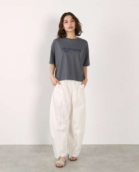 【コットンロゴプリントtシャツ】 詳細画像 杢グレー 2