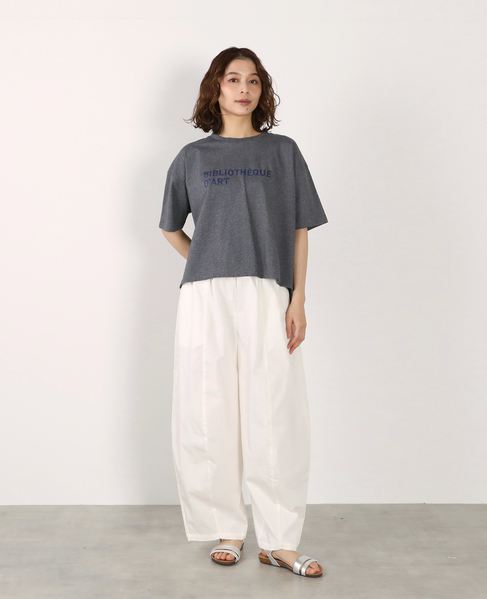 【コットンロゴプリントtシャツ】 詳細画像 杢グレー 5