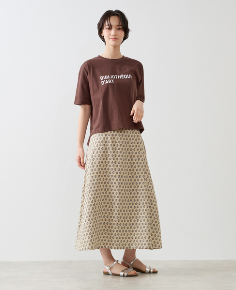 【コットンロゴプリントtシャツ】 詳細画像 ブラウン 10