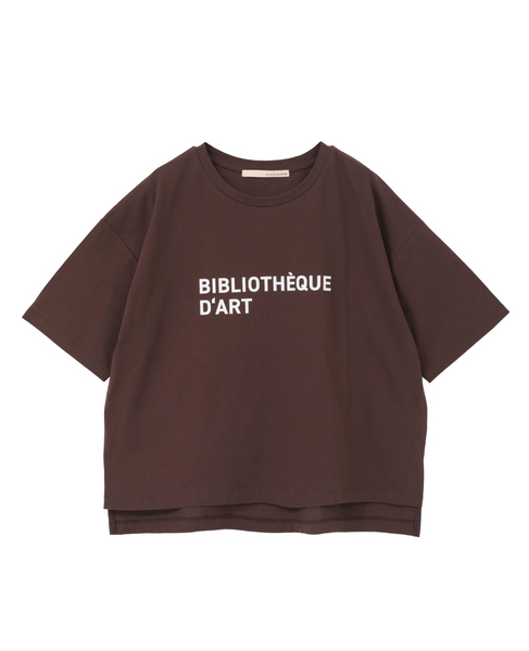 【コットンロゴプリントtシャツ】 詳細画像 ブラウン 11