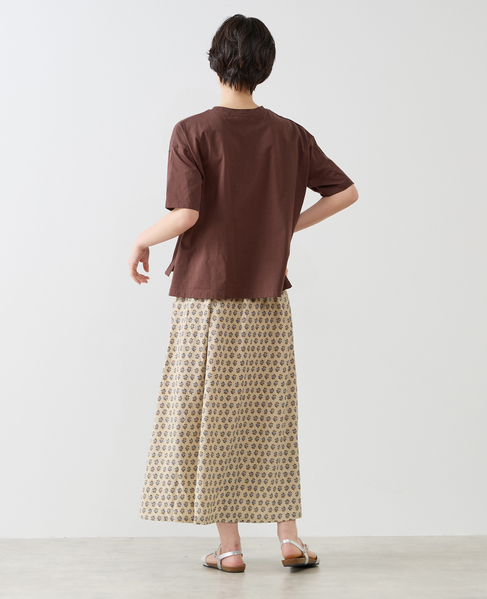【コットンロゴプリントtシャツ】 詳細画像 ブラウン 6