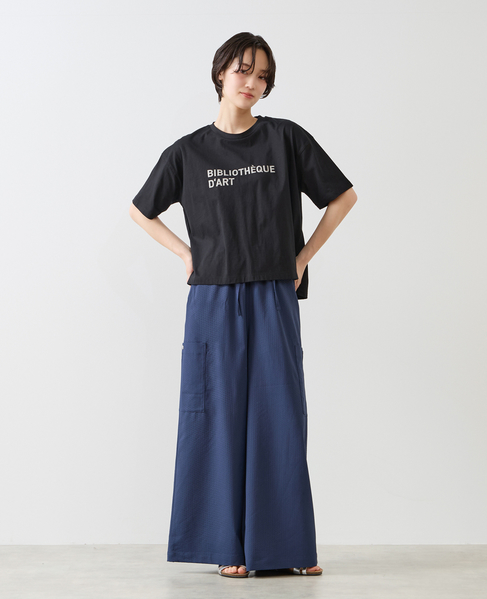 【コットンロゴプリントtシャツ】 詳細画像 ブラック 10