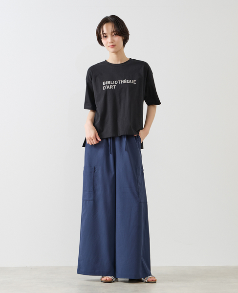 【コットンロゴプリントtシャツ】 詳細画像 ブラック 2