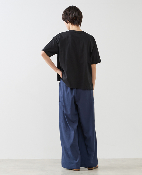 【コットンロゴプリントtシャツ】 詳細画像 ブラック 7