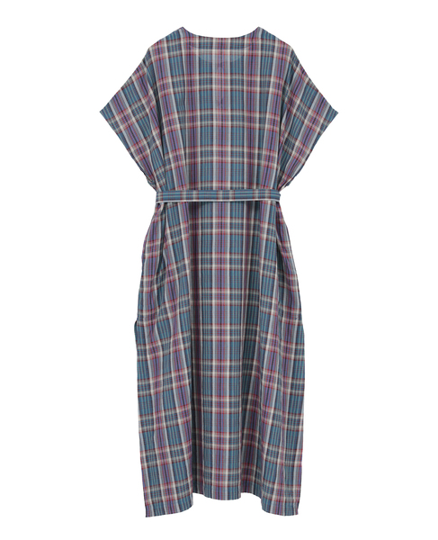 【INDIA INDUSTRY/インディア インダストリー】カフタンワンピース 詳細画像 ブルー系その他 2