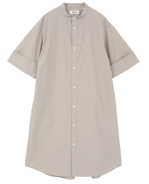 【Gymphlex/ジムフレックス】スタンドカラーワンピース 詳細画像 グレー 1