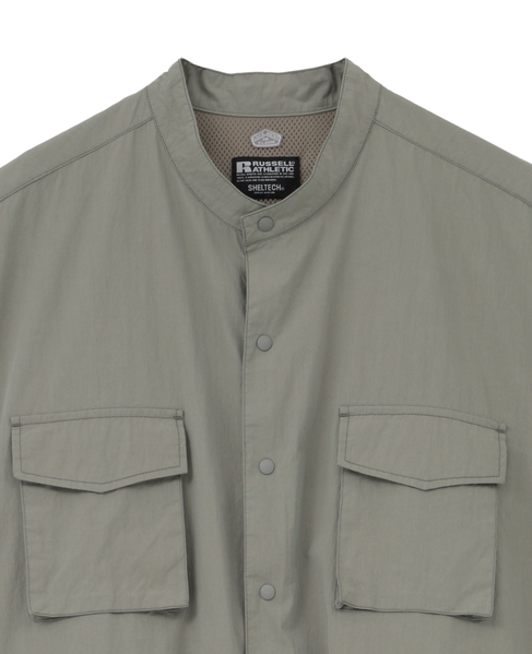《別注》【RUSSELL ATHLETIC/ラッセルアスレチック】ドロストシャツワンピース 詳細画像 カーキ 13