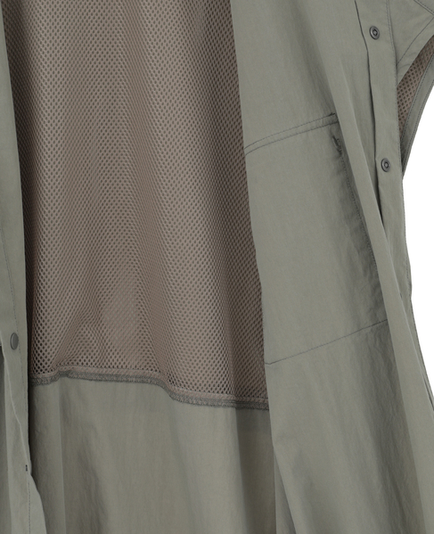 《別注》【RUSSELL ATHLETIC/ラッセルアスレチック】ドロストシャツワンピース 詳細画像 カーキ 19