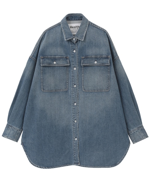 【Healthy denim/ヘルシーデニム】Almond デニムシャツ 詳細画像 インディゴブルー 1
