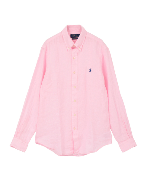 【POLO RALPH LAUREN/ポロラルフローレン】リネンシャツ 詳細画像 ピンク 1