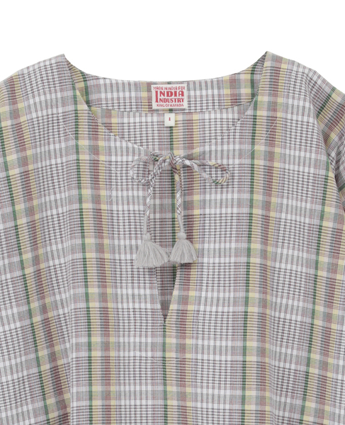 【INDIA INDUSTRY/インディア インダストリー】カフタンシャツ 詳細画像 ホワイト系その他 3