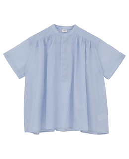 【LE GLAZIK/ル グラジック】ギャザーショートスリーブシャツ