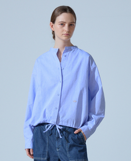 《別注》【 The Duchess Designs/ザ ダッチェス デザイン】綿麻裾ドロストシャツ