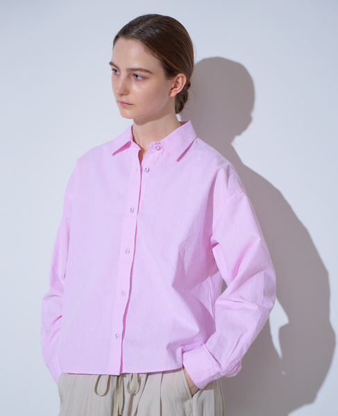 《別注》【 The Duchess Designs/ザ ダッチェス デザイン】綿麻レギュラーカラーシャツ 詳細画像 ピンク 1