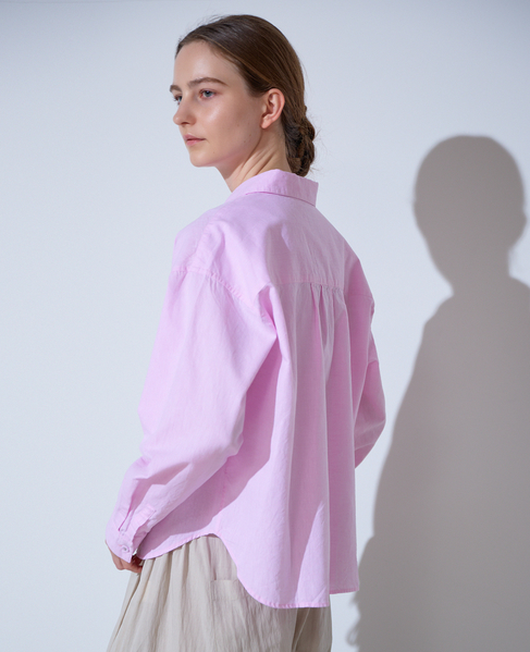 《別注》【 The Duchess Designs/ザ ダッチェス デザイン】綿麻レギュラーカラーシャツ 詳細画像 ピンク 3