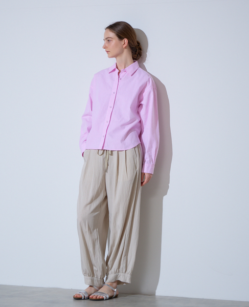 《別注》【 The Duchess Designs/ザ ダッチェス デザイン】綿麻レギュラーカラーシャツ 詳細画像 ピンク 5