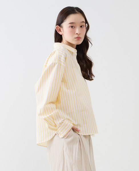 《別注》【 The Duchess Designs/ザ ダッチェス デザイン】綿麻レギュラーカラーシャツ 詳細画像 イエロー系その他 1