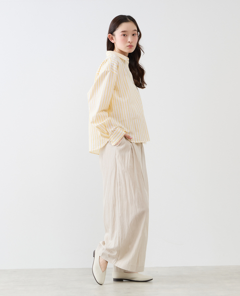 《別注》【 The Duchess Designs/ザ ダッチェス デザイン】綿麻レギュラーカラーシャツ 詳細画像 イエロー系その他 2