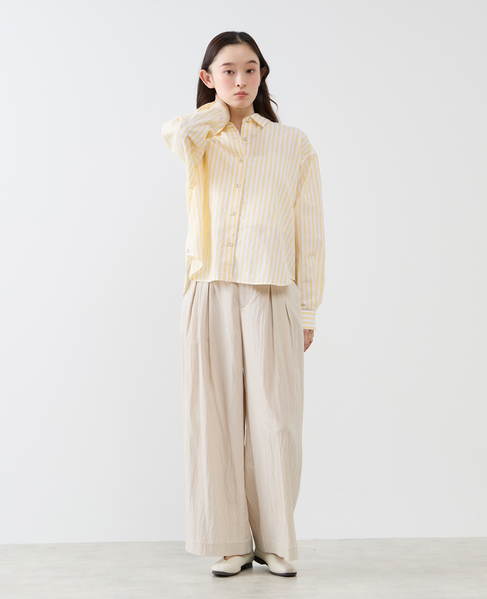 《別注》【 The Duchess Designs/ザ ダッチェス デザイン】綿麻レギュラーカラーシャツ 詳細画像 イエロー系その他 4