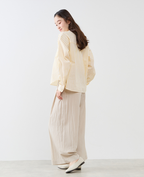 《別注》【 The Duchess Designs/ザ ダッチェス デザイン】綿麻レギュラーカラーシャツ 詳細画像 イエロー系その他 7