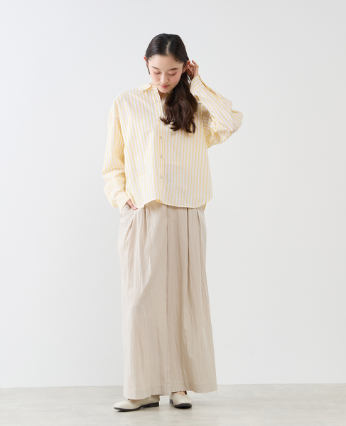 《別注》【 The Duchess Designs/ザ ダッチェス デザイン】綿麻レギュラーカラーシャツ 詳細画像 イエロー系その他 9