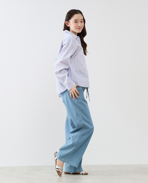 《別注》【 The Duchess Designs/ザ ダッチェス デザイン】綿麻レギュラーカラーシャツ 詳細画像 ブルー系その他 10