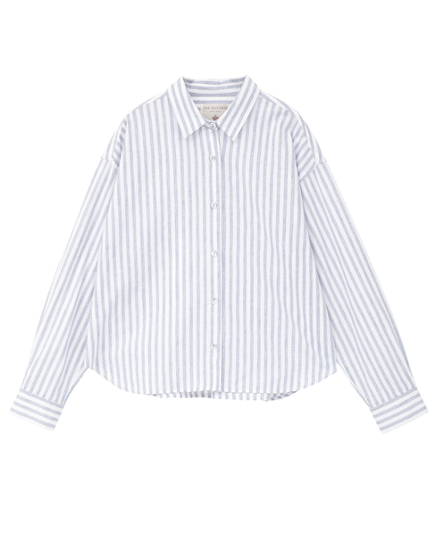 《別注》【 The Duchess Designs/ザ ダッチェス デザイン】綿麻レギュラーカラーシャツ 詳細画像 ブルー系その他 11