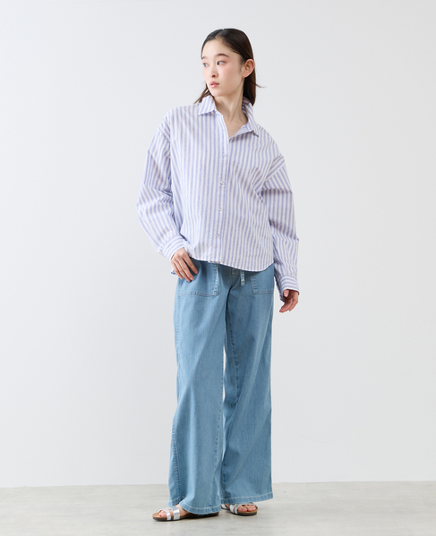 《別注》【 The Duchess Designs/ザ ダッチェス デザイン】綿麻レギュラーカラーシャツ 詳細画像 ブルー系その他 2