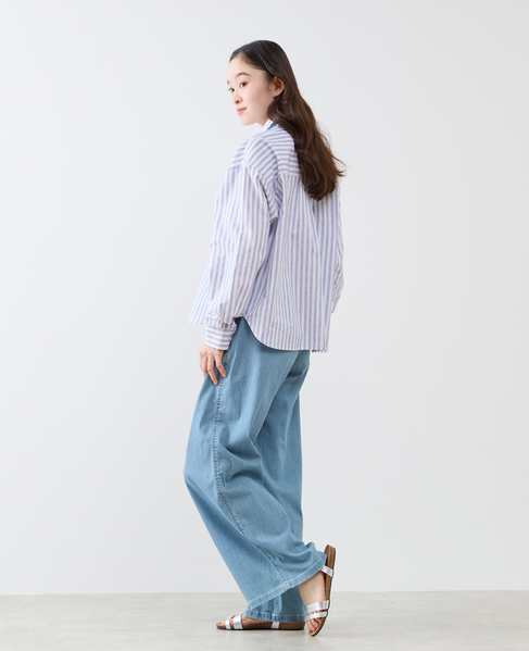 《別注》【 The Duchess Designs/ザ ダッチェス デザイン】綿麻レギュラーカラーシャツ 詳細画像 ブルー系その他 6