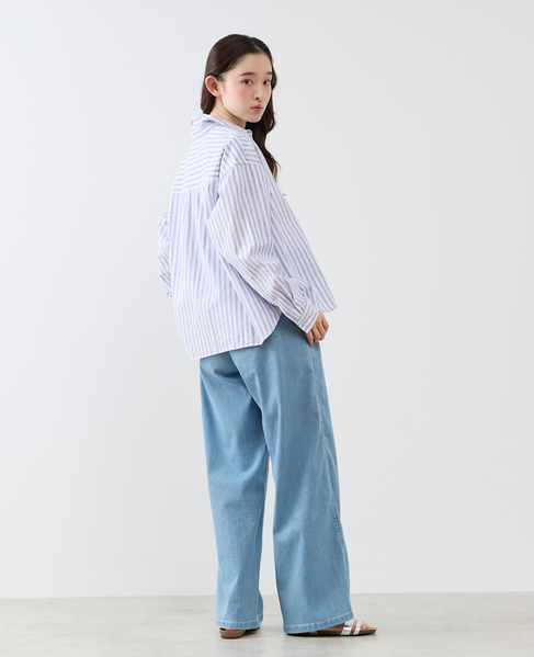 《別注》【 The Duchess Designs/ザ ダッチェス デザイン】綿麻レギュラーカラーシャツ 詳細画像 ブルー系その他 9