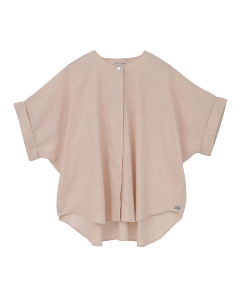 《別注》【Duchess Designs/ダッチェス・デザイン】VIS/麻ドルマンブラウス 詳細画像 ライトベージュ 14