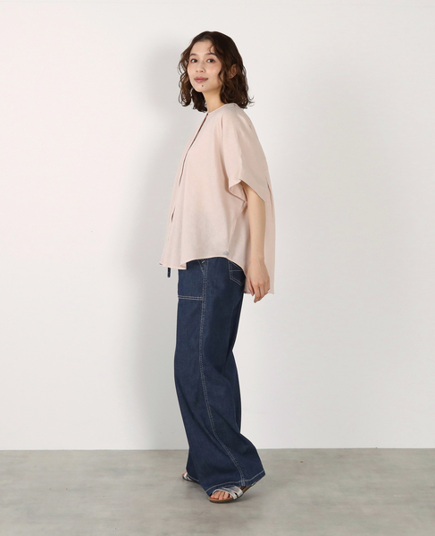 《別注》【Duchess Designs/ダッチェス・デザイン】VIS/麻ドルマンブラウス 詳細画像 ライトベージュ 7