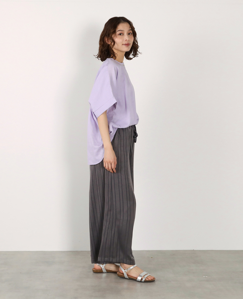 《別注》【Duchess Designs/ダッチェス・デザイン】VIS/麻ドルマンブラウス 詳細画像 ラベンダー 10