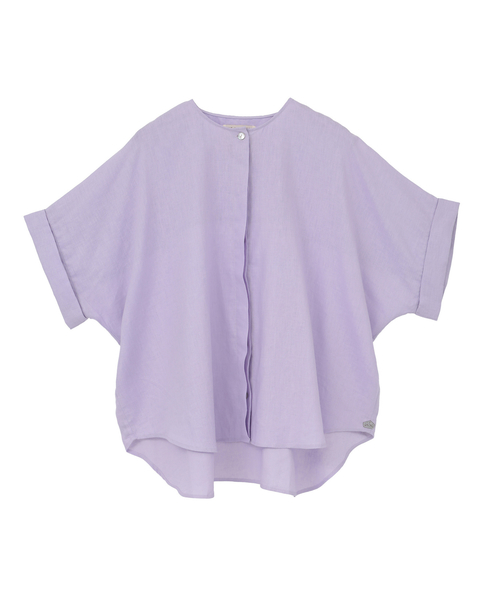 《別注》【Duchess Designs/ダッチェス・デザイン】VIS/麻ドルマンブラウス 詳細画像 ラベンダー 13