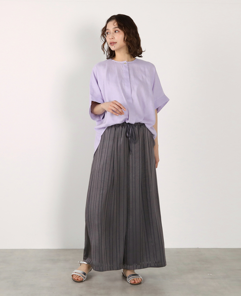 《別注》【Duchess Designs/ダッチェス・デザイン】VIS/麻ドルマンブラウス 詳細画像 ラベンダー 3