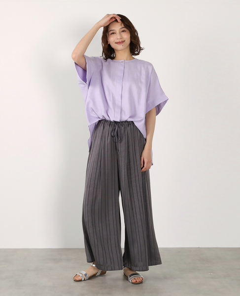 《別注》【Duchess Designs/ダッチェス・デザイン】VIS/麻ドルマンブラウス 詳細画像 ラベンダー 4