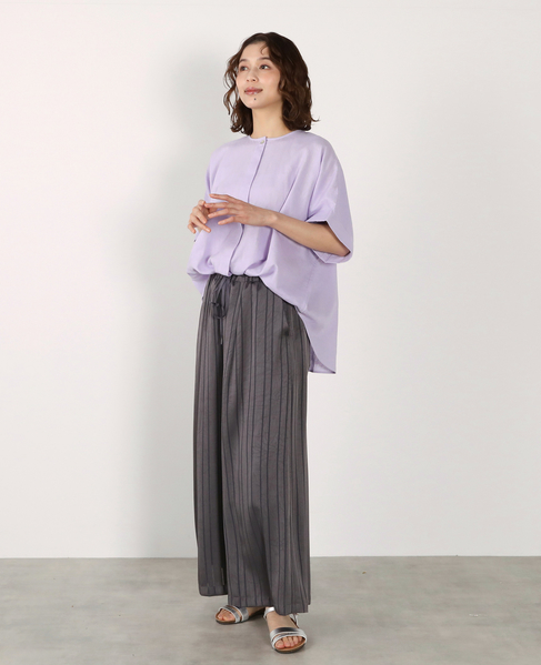 《別注》【Duchess Designs/ダッチェス・デザイン】VIS/麻ドルマンブラウス 詳細画像 ラベンダー 5