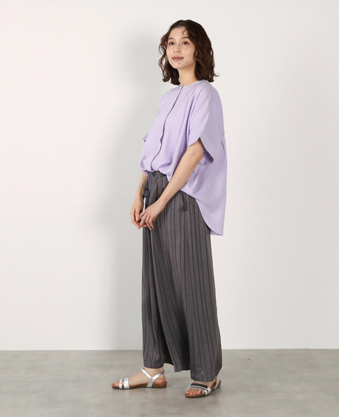 《別注》【Duchess Designs/ダッチェス・デザイン】VIS/麻ドルマンブラウス 詳細画像 ラベンダー 6