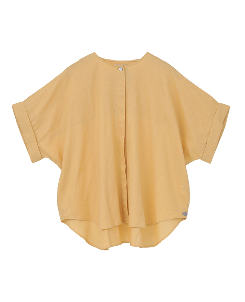 《別注》【Duchess Designs/ダッチェス・デザイン】VIS/麻ドルマンブラウス 詳細画像 イエロー 2