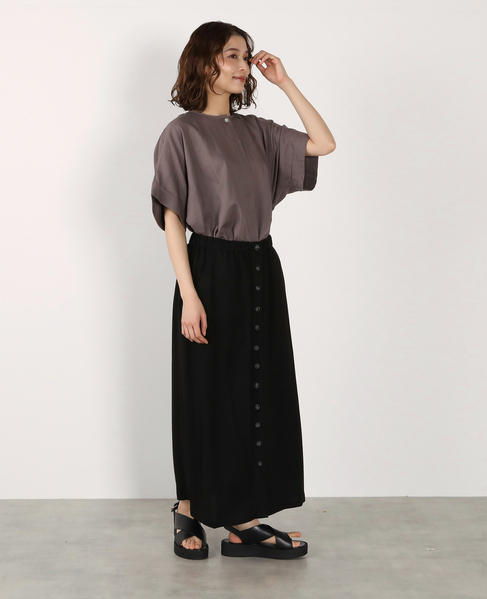 《別注》【Duchess Designs/ダッチェス・デザイン】VIS/麻ドルマンブラウス 詳細画像 モカグレー 10