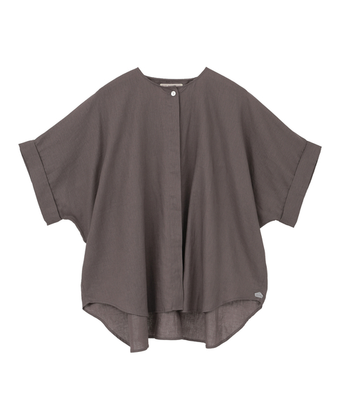 《別注》【Duchess Designs/ダッチェス・デザイン】VIS/麻ドルマンブラウス 詳細画像 モカグレー 15