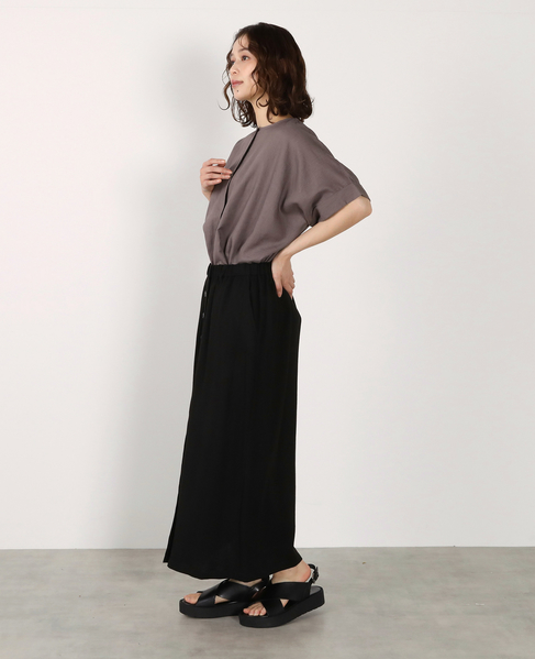 《別注》【Duchess Designs/ダッチェス・デザイン】VIS/麻ドルマンブラウス 詳細画像 モカグレー 6