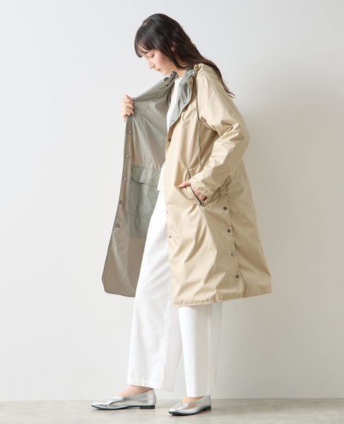 《別注》【TAION/タイオン】リバーシブルロングコート 詳細画像 グリーン 11