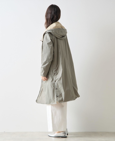 《別注》【TAION/タイオン】リバーシブルロングコート 詳細画像 グリーン 5