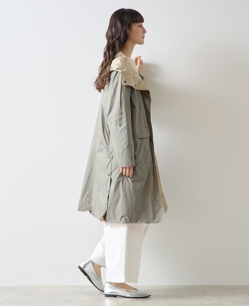《別注》【TAION/タイオン】リバーシブルロングコート 詳細画像 グリーン 7