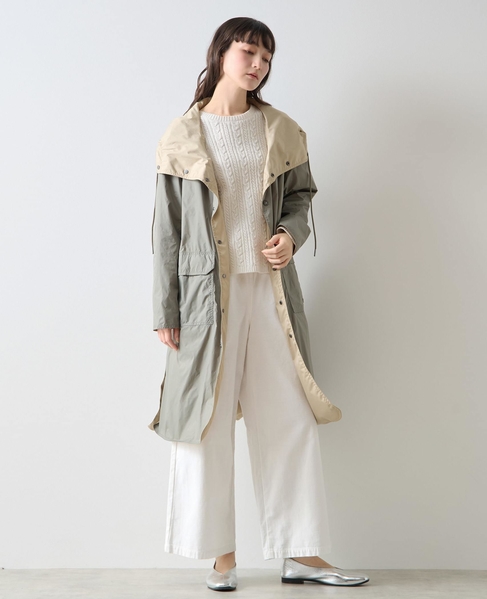 《別注》【TAION/タイオン】リバーシブルロングコート 詳細画像 グリーン 8