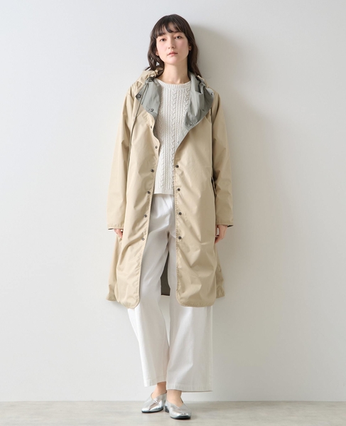 《別注》【TAION/タイオン】リバーシブルロングコート 詳細画像 グリーン 9